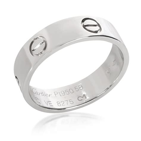 cartier love ring platinum